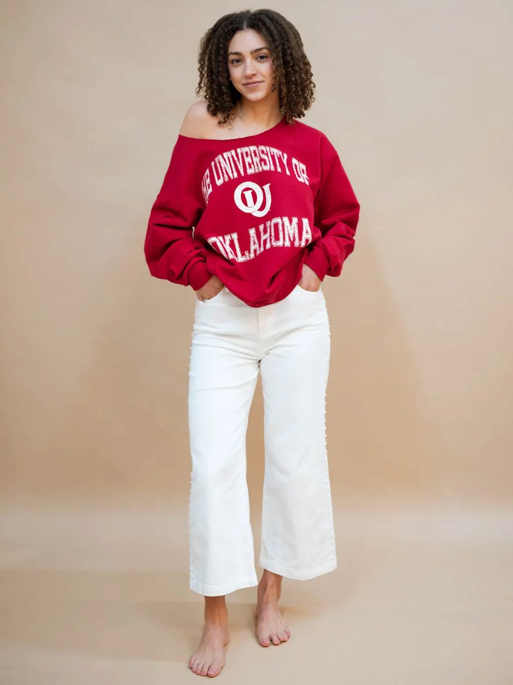Red OU Flashdance Sweatshirt