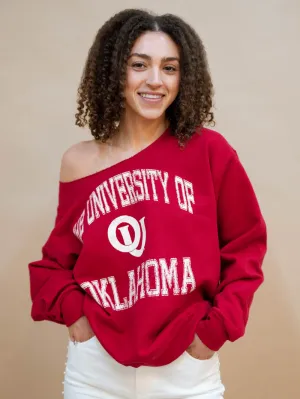 Red OU Flashdance Sweatshirt