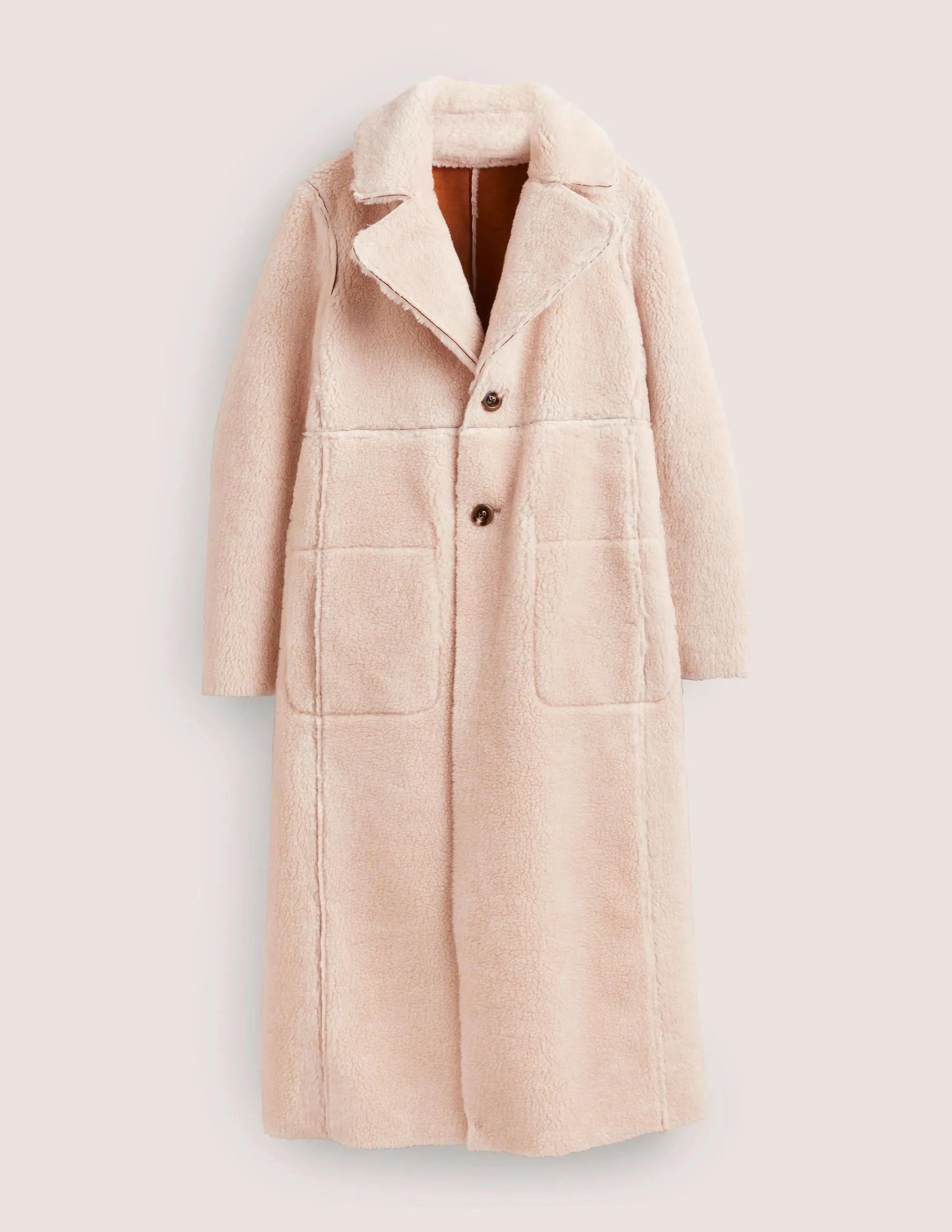 Reversible Faux-Shearling Coat-Hazel