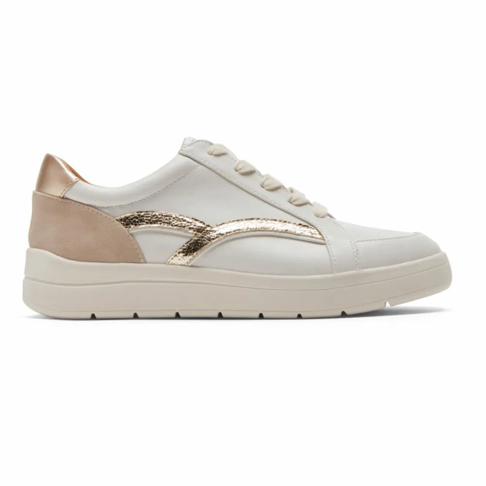 Rockport Women TRUFLEX NAVYA NAVYA RETRO SNEAK WHITE PARTY TEXTILE/SYNTHETIC