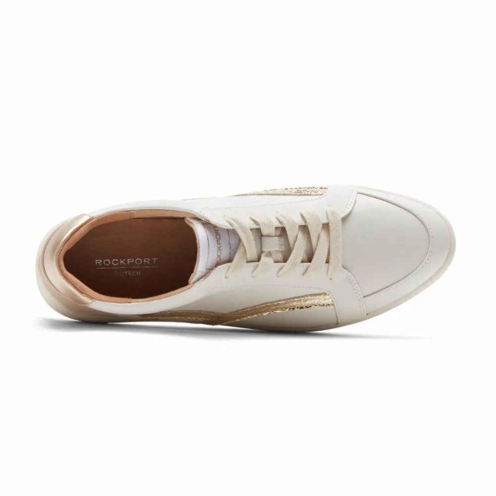 Rockport Women TRUFLEX NAVYA NAVYA RETRO SNEAK WHITE PARTY TEXTILE/SYNTHETIC