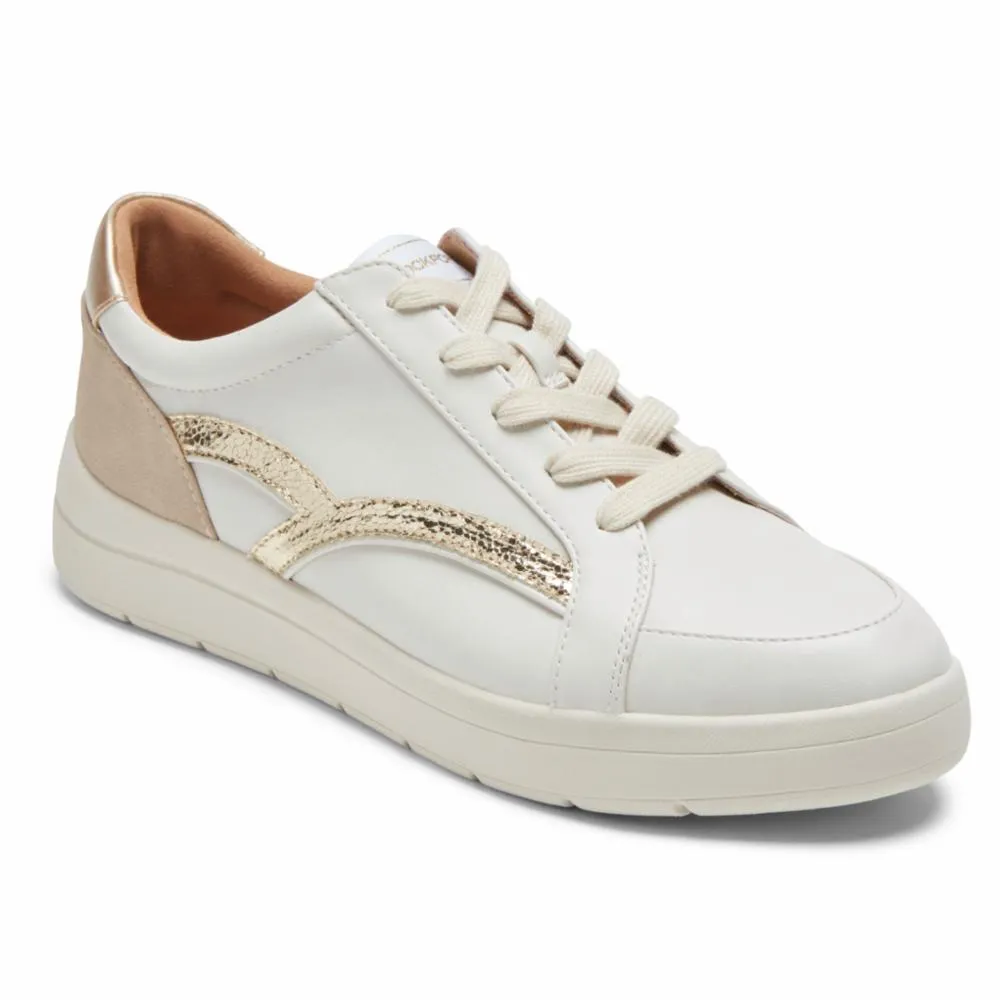 Rockport Women TRUFLEX NAVYA NAVYA RETRO SNEAK WHITE PARTY TEXTILE/SYNTHETIC