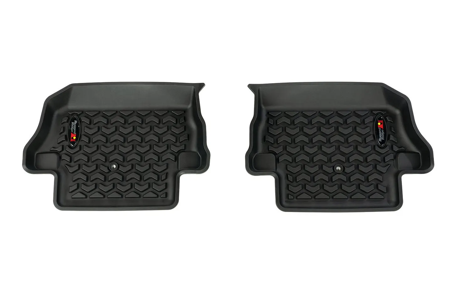 Rugged Ridge All Terrain Floor Liner - 2nd Row - Two Piece - Plastic - Black - Jeep Wrangler JL 2018-19 (Pair)