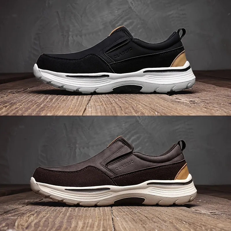 Slip-On plateauzolen voor heren - Comfortabele en ademende casual schoenen, extra brede pasvorm