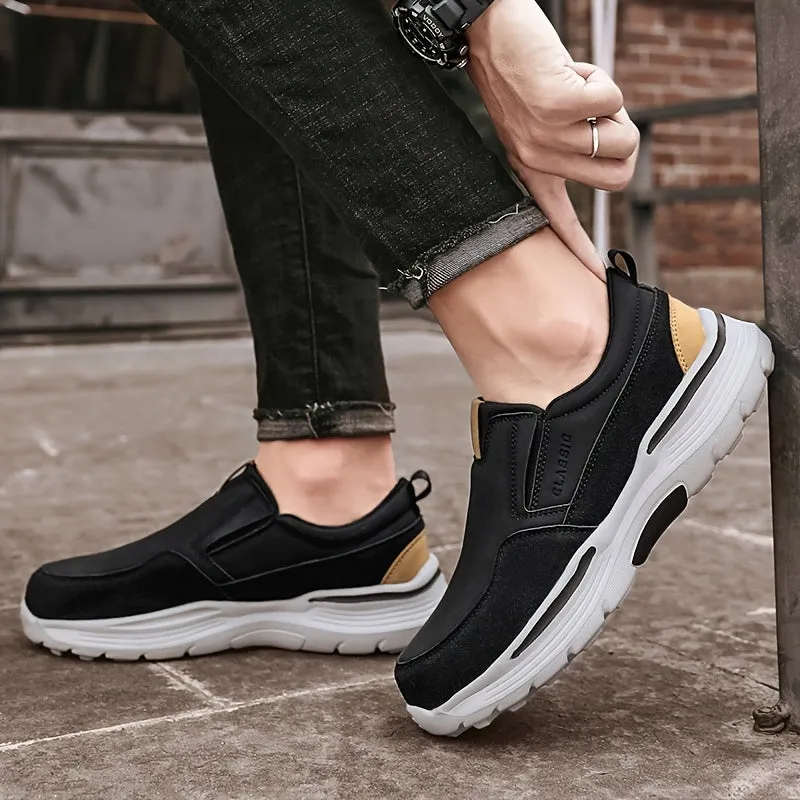 Slip-On plateauzolen voor heren - Comfortabele en ademende casual schoenen, extra brede pasvorm