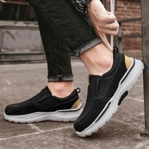 Slip-On plateauzolen voor heren - Comfortabele en ademende casual schoenen, extra brede pasvorm