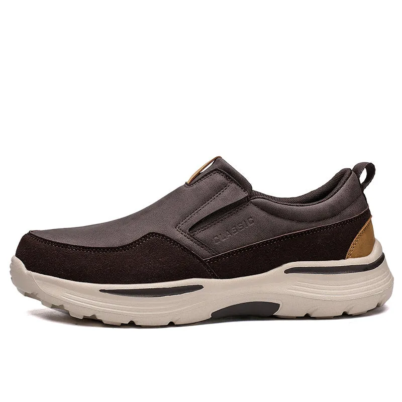 Slip-On plateauzolen voor heren - Comfortabele en ademende casual schoenen, extra brede pasvorm