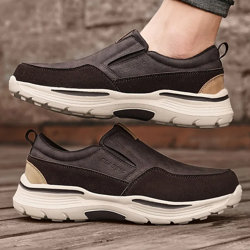 Slip-On plateauzolen voor heren - Comfortabele en ademende casual schoenen, extra brede pasvorm