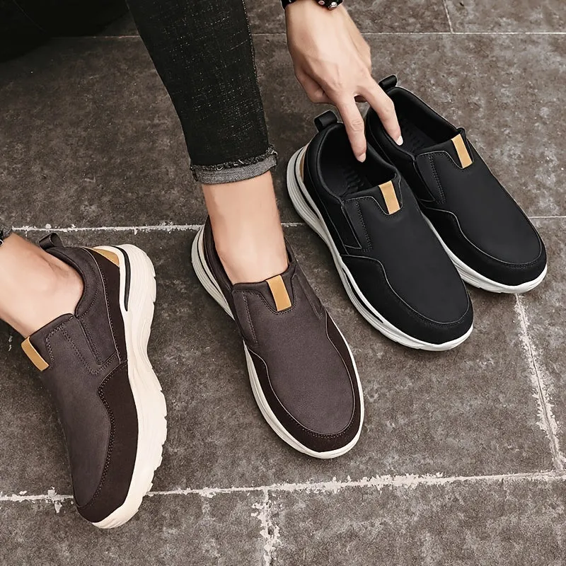 Slip-On plateauzolen voor heren - Comfortabele en ademende casual schoenen, extra brede pasvorm