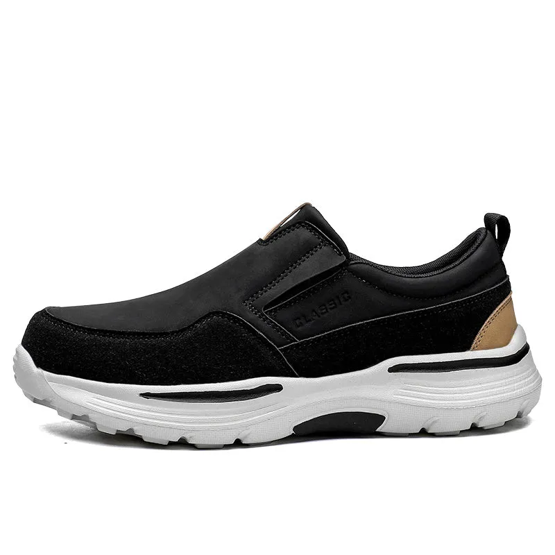 Slip-On plateauzolen voor heren - Comfortabele en ademende casual schoenen, extra brede pasvorm