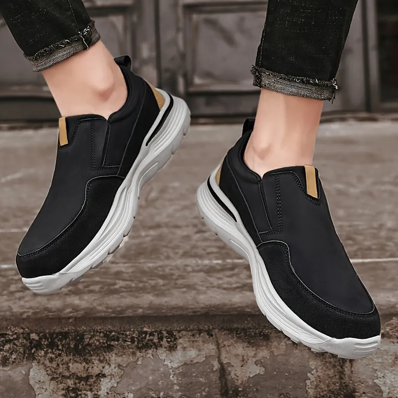 Slip-On plateauzolen voor heren - Comfortabele en ademende casual schoenen, extra brede pasvorm