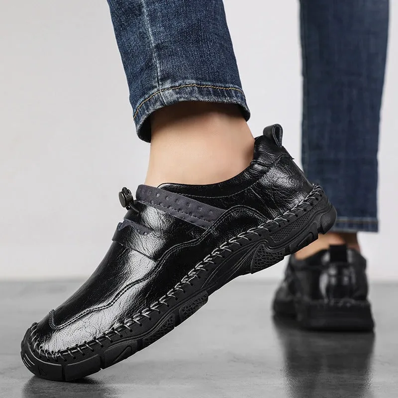 Split Leather Comfortable Casual Men's Shoes