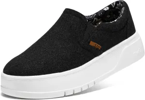 STQ Womens Platform Sneakers Slip On Shoes Comfortable Business Casual Fall Loafers