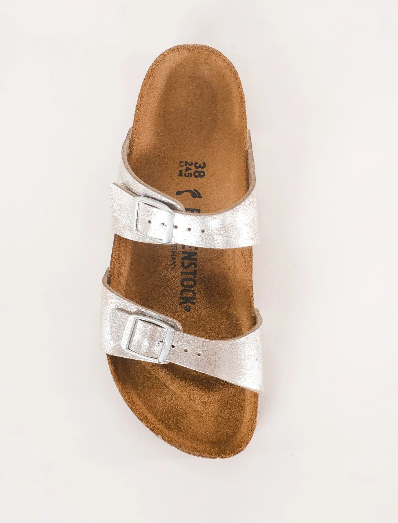 Sydney Sandal, Washed Silver