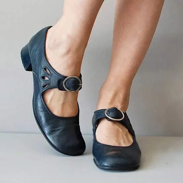 Sylis | Elegant Leather Heel Sandals