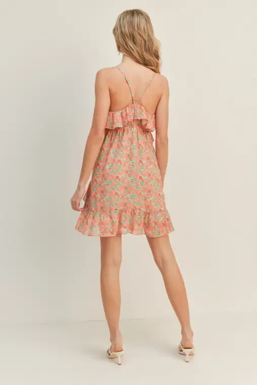 Tea Party Mini Coral Dress