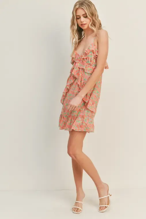 Tea Party Mini Coral Dress