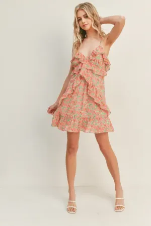 Tea Party Mini Coral Dress