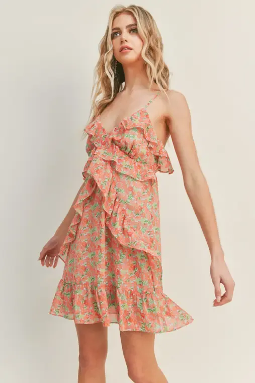 Tea Party Mini Coral Dress