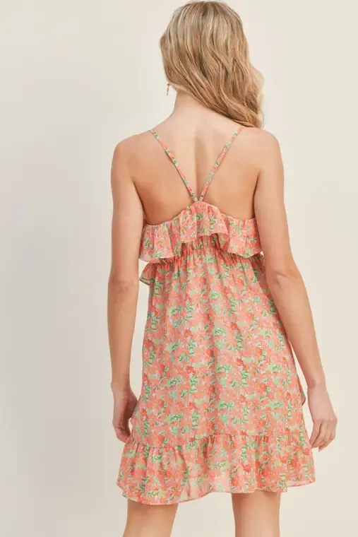 Tea Party Mini Coral Dress