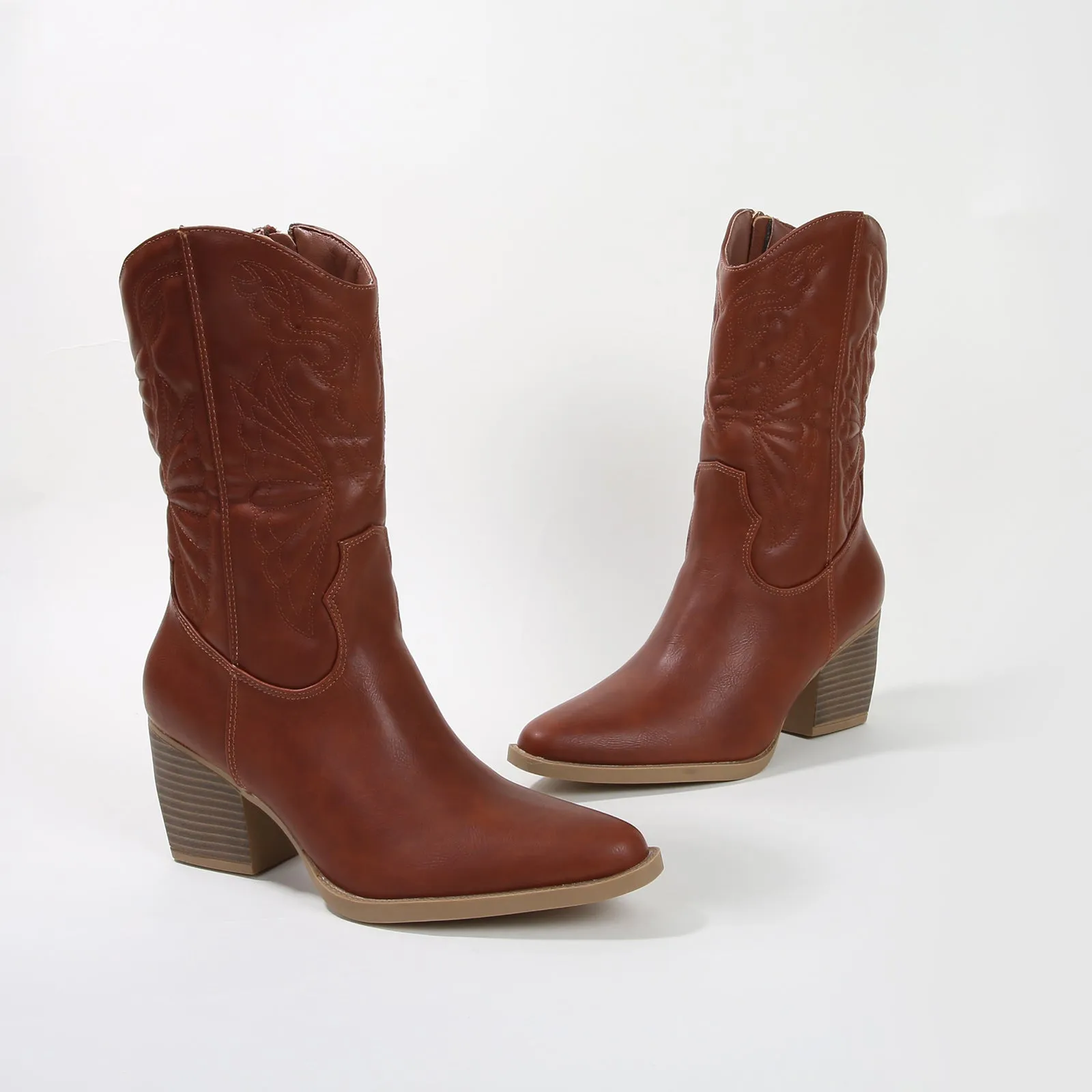 Texas Classic Embroidered Cowboy Boots