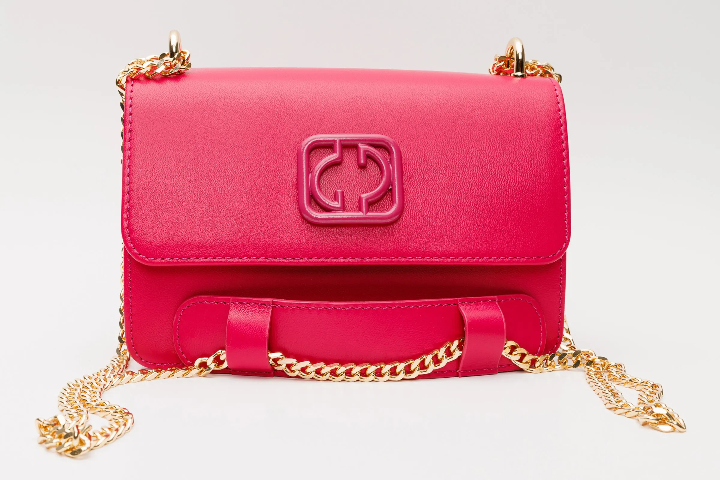 The Maneadero Fuchsia Leather Handbag