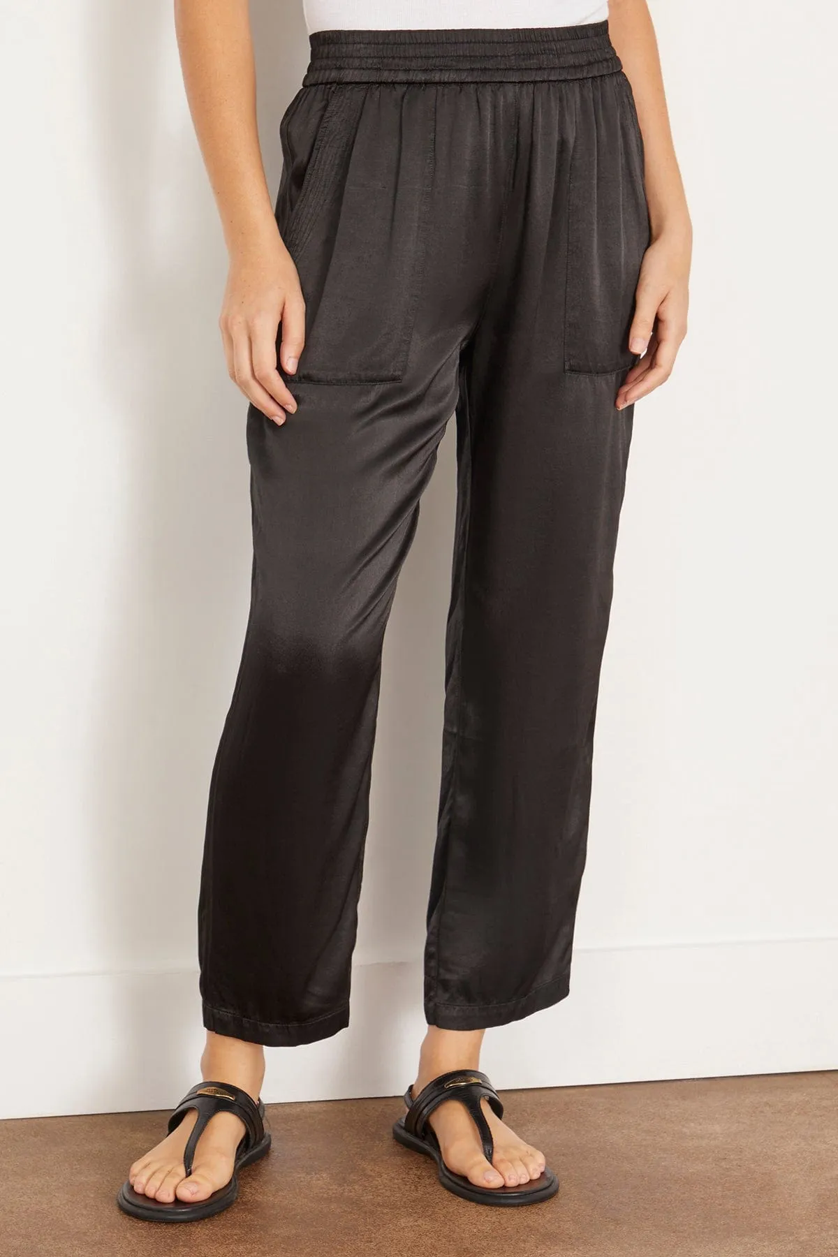 Trapunto Pant in Black