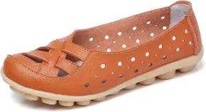 Women's Loafers & Slip-Ons Summer Comfortable Closed Toe Sandals Wide Width Flats Comfort Walking Shoes Dressy Casual Trending Sandals for Women 2025